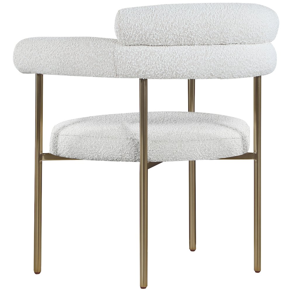 Blake Cream Boucle Fabric Dining Chair, Set of 2. Picture 5