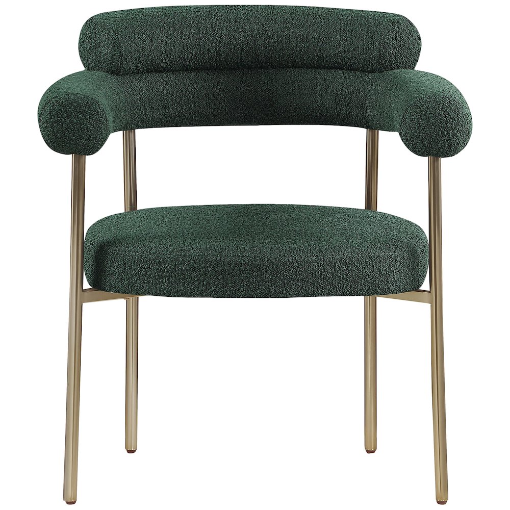 Blake Green Boucle Fabric Dining Chair, Set of 2. Picture 3