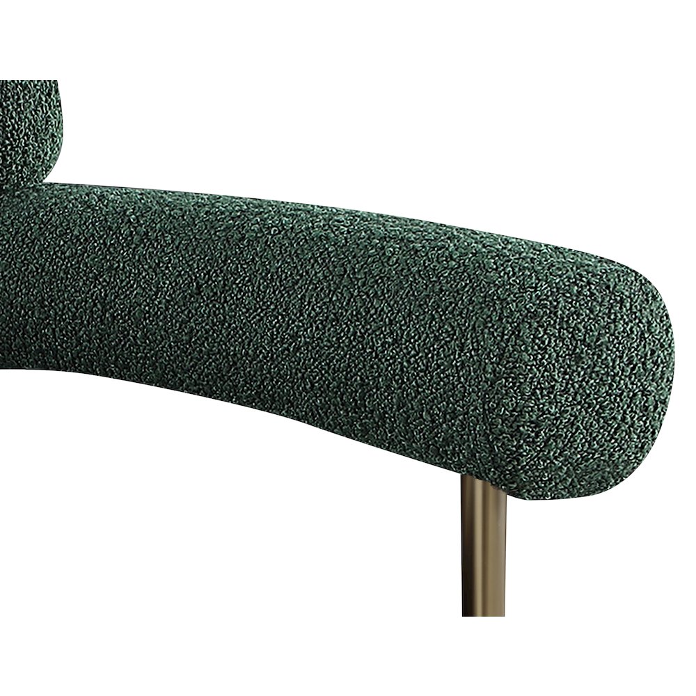 Blake Green Boucle Fabric Dining Chair, Set of 2. Picture 6