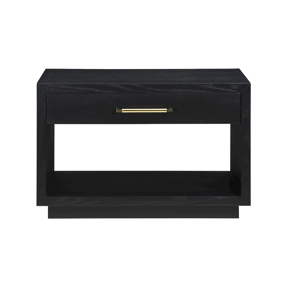 Avery Black Wood Veneer Night Stand. Picture 4