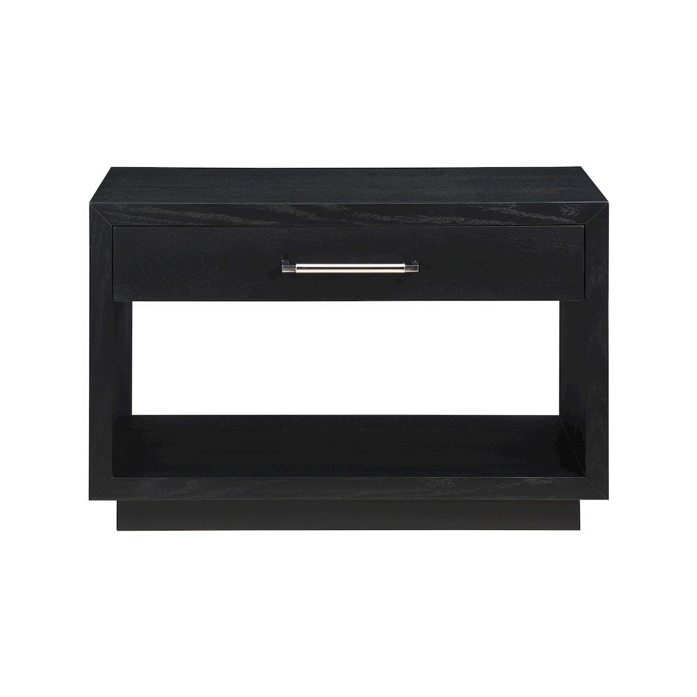 Avery Black Wood Veneer Night Stand. Picture 5
