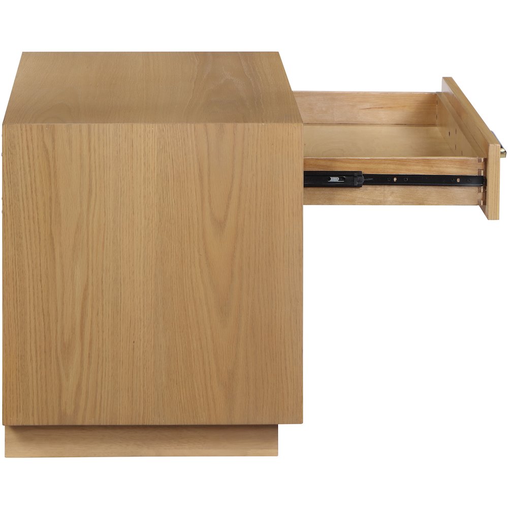 Avery Oak Wood Veneer Night Stand. Picture 9