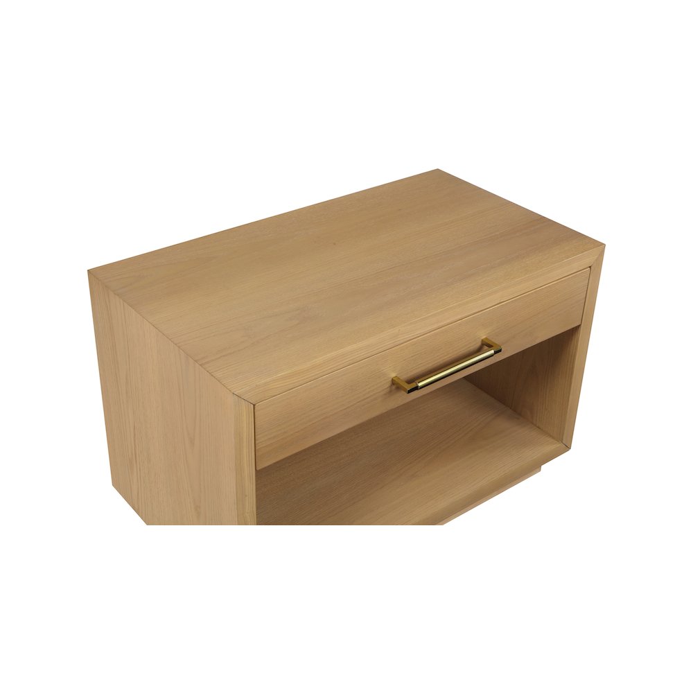 Avery Oak Wood Veneer Night Stand. Picture 10