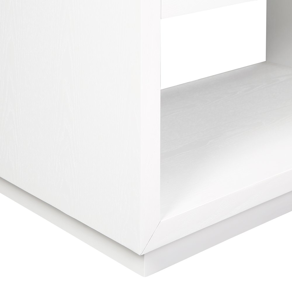 Avery White Wood Veneer Night Stand. Picture 12