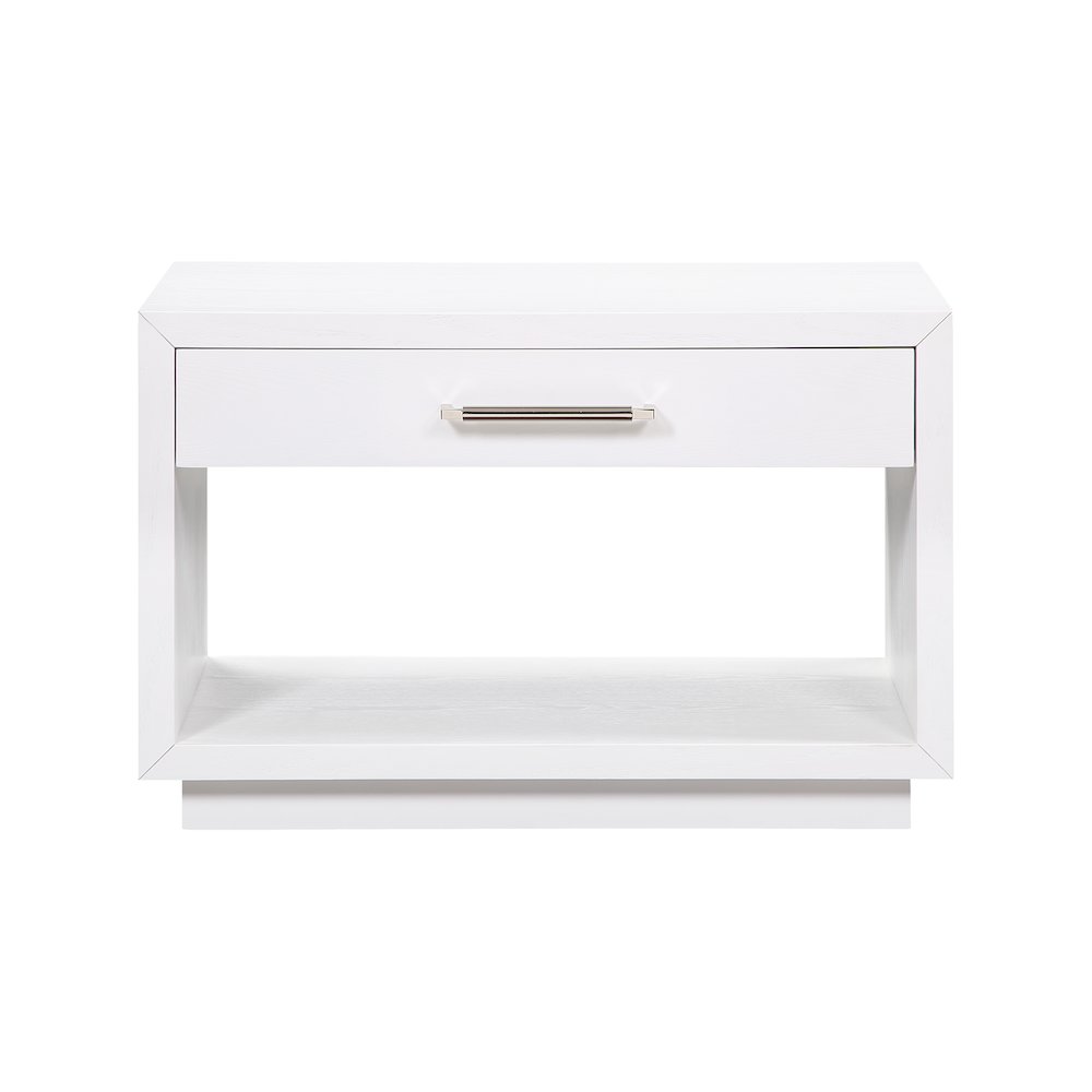 Avery White Wood Veneer Night Stand. Picture 5