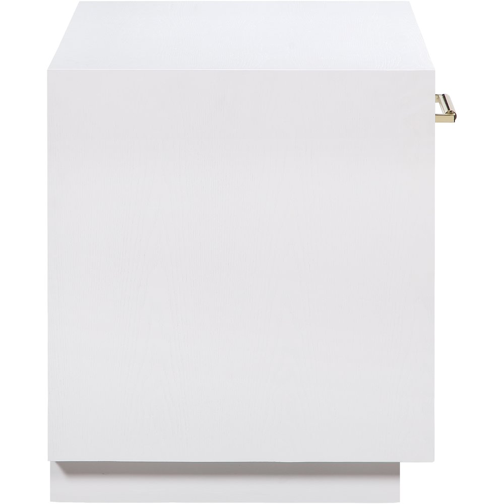 Avery White Wood Veneer Night Stand. Picture 6
