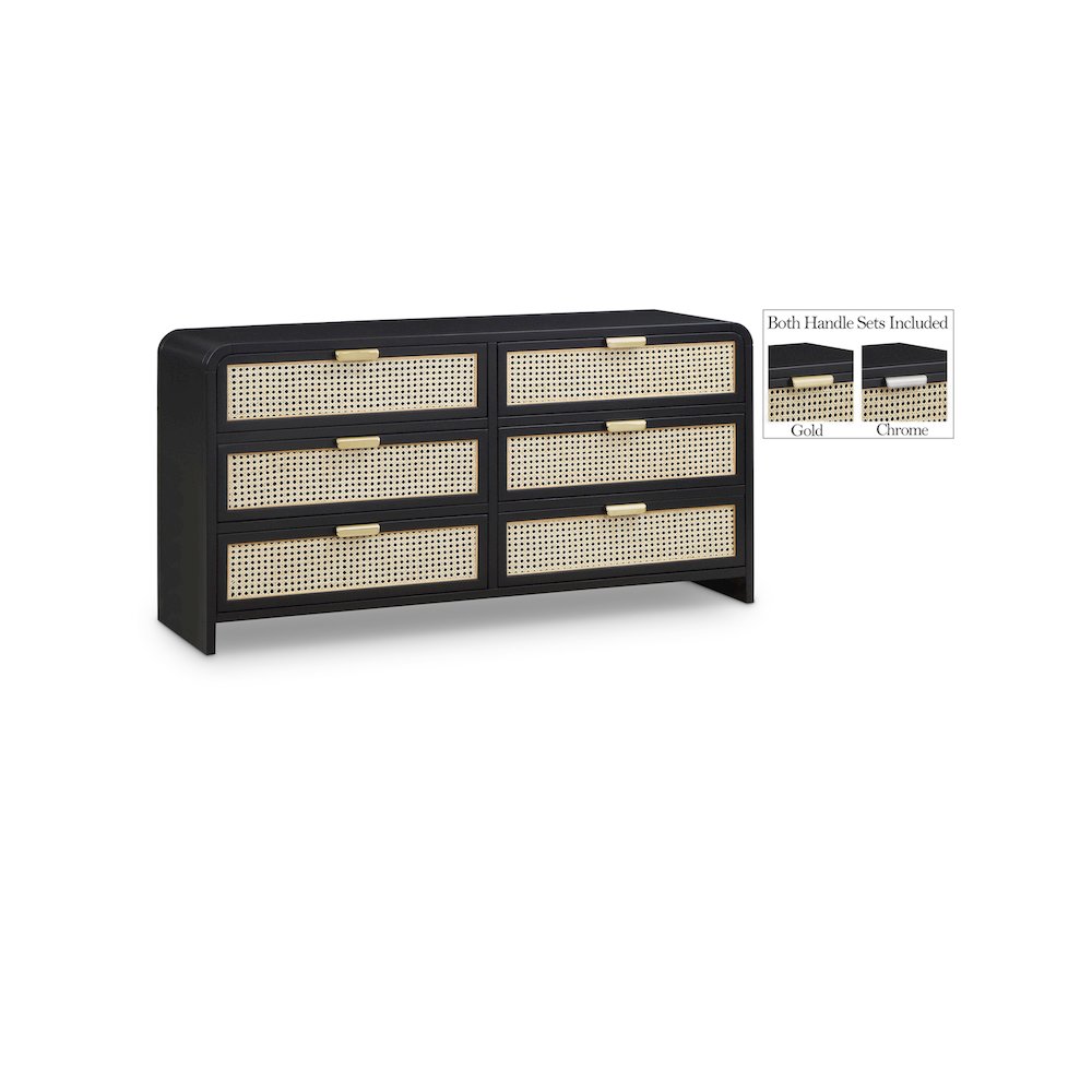 Sage Black Dresser. Picture 1
