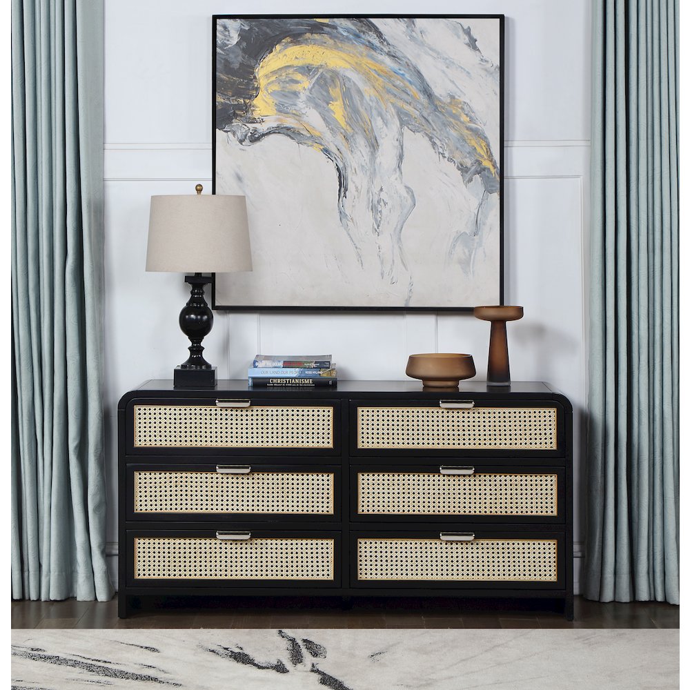 Sage Black Dresser. Picture 3