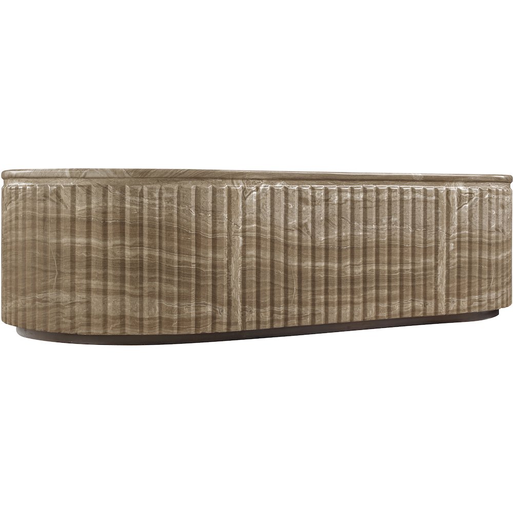 Catania Beige Concrete Indoor/Outdoor Coffee Table. Picture 3
