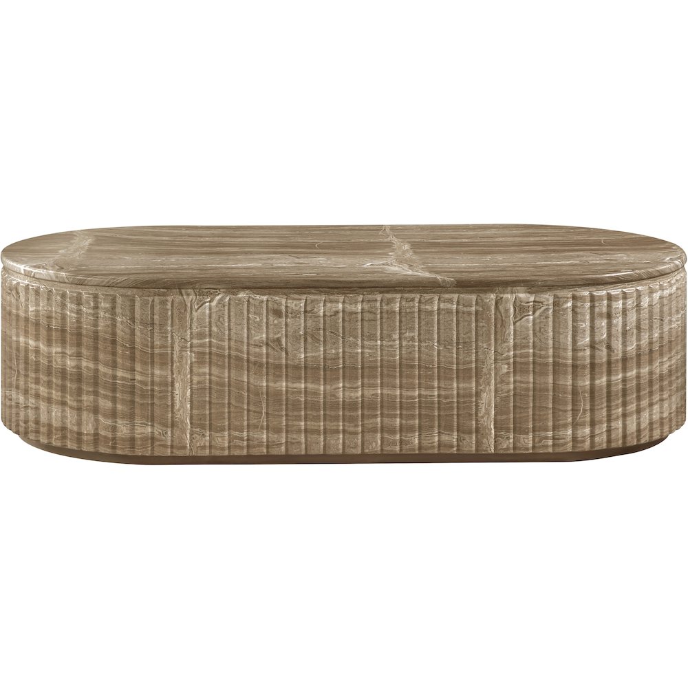 Catania Beige Concrete Indoor/Outdoor Coffee Table. Picture 4