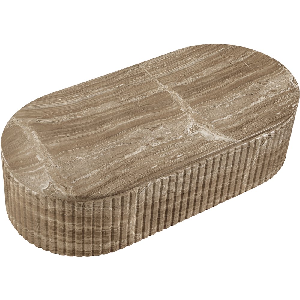 Catania Beige Concrete Indoor/Outdoor Coffee Table. Picture 5