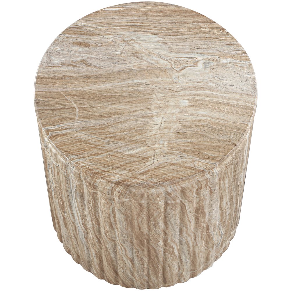 Catania Beige Concrete Indoor/Outdoor End Table. Picture 4