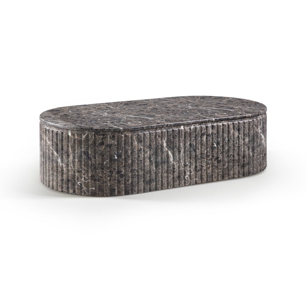Catania Brown Concrete Indoor/Outdoor Coffee Table. Picture 1