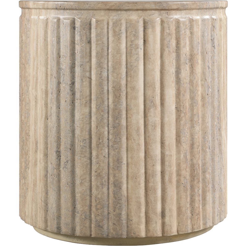Catania Travertine Concrete Indoor/Outdoor End Table. Picture 3