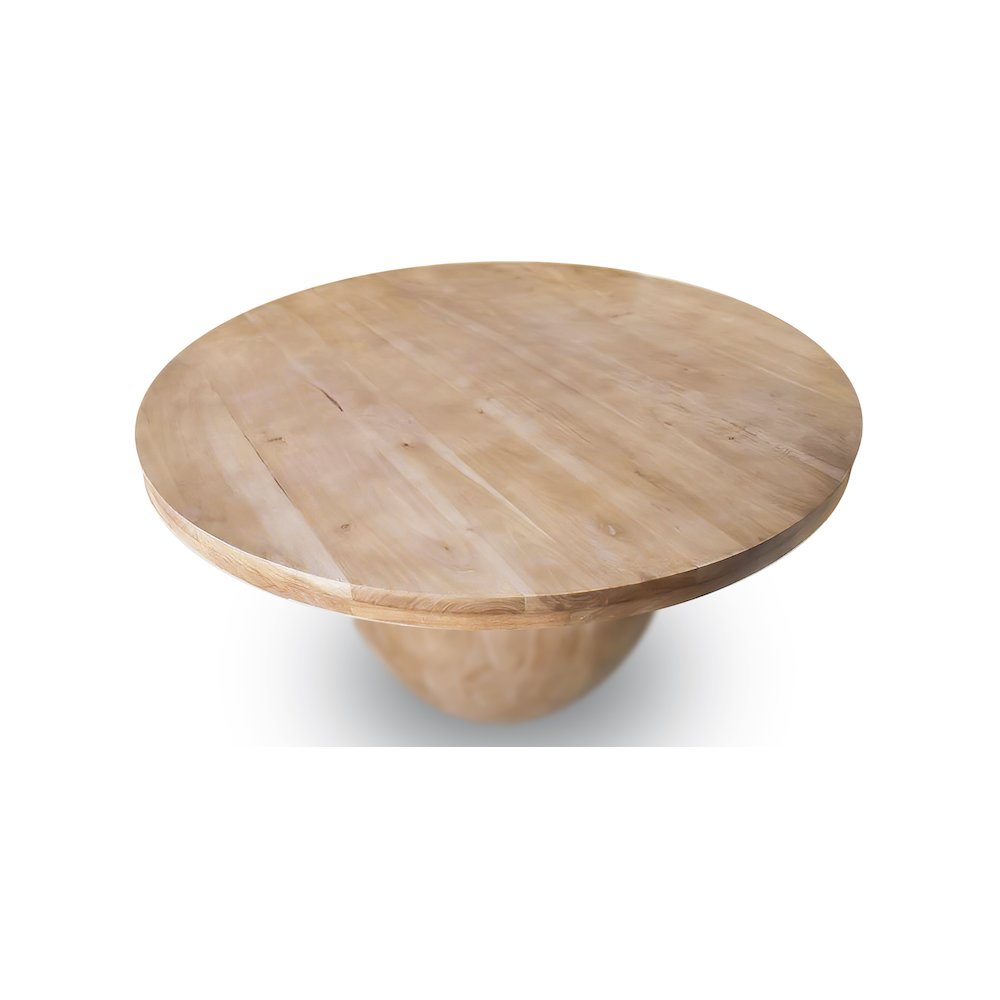 Halton Natural Acacia Wood Dining Table. Picture 3