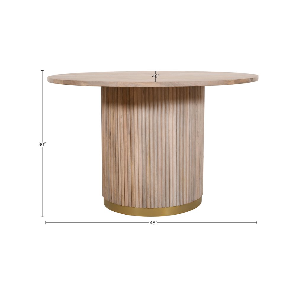 Oakhill Natural Dining Table. Picture 7