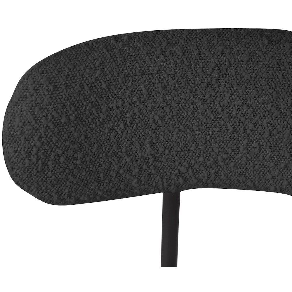 Beacon Black Boucle Fabric Stool, Set of 2. Picture 6