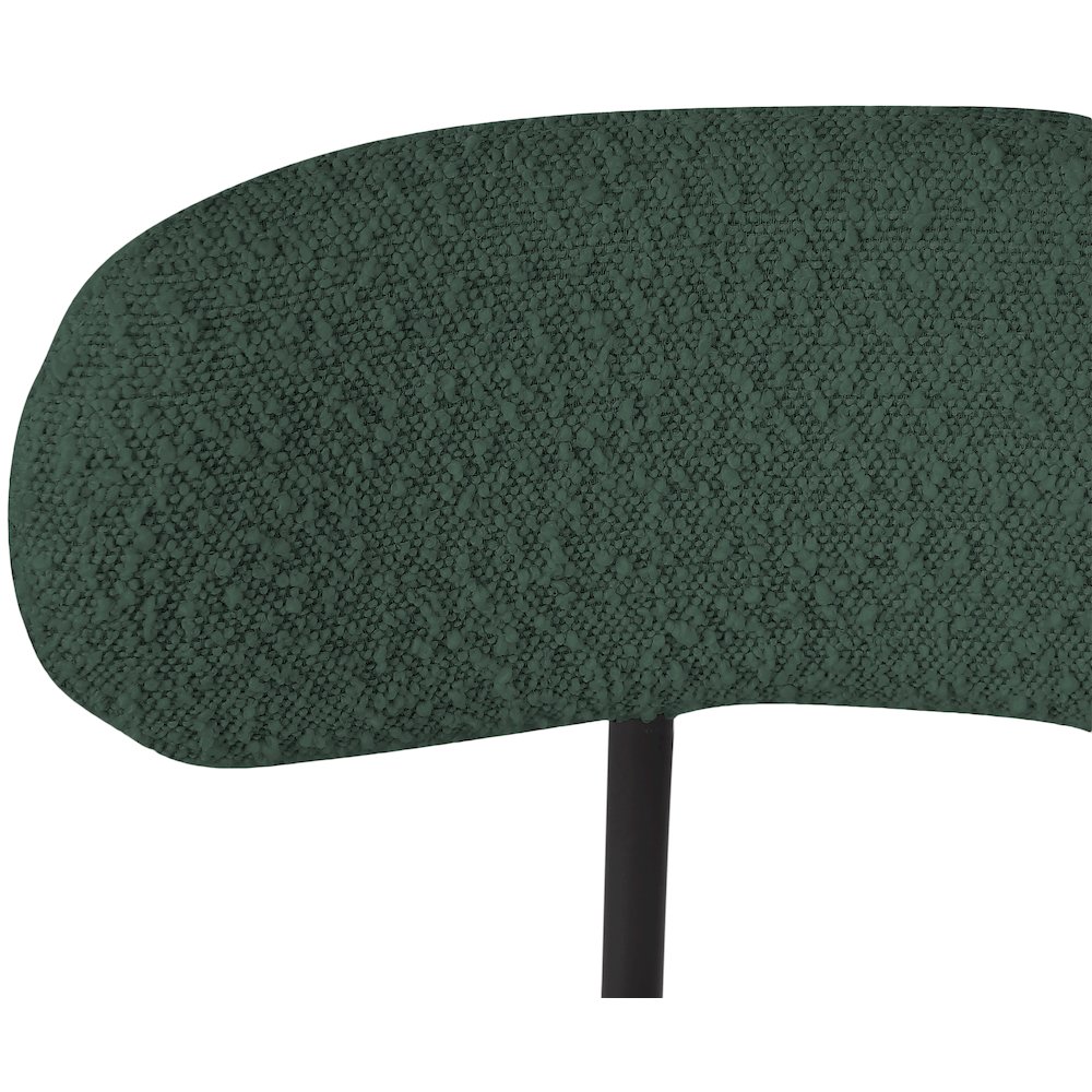 Beacon Green Boucle Fabric Stool, Set of 2. Picture 6