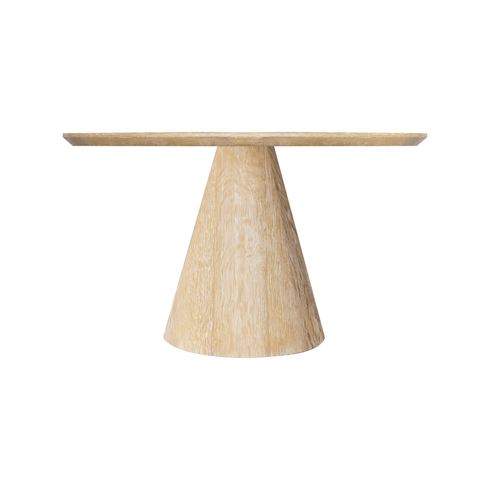 Linette White Oak Dining Table. Picture 2