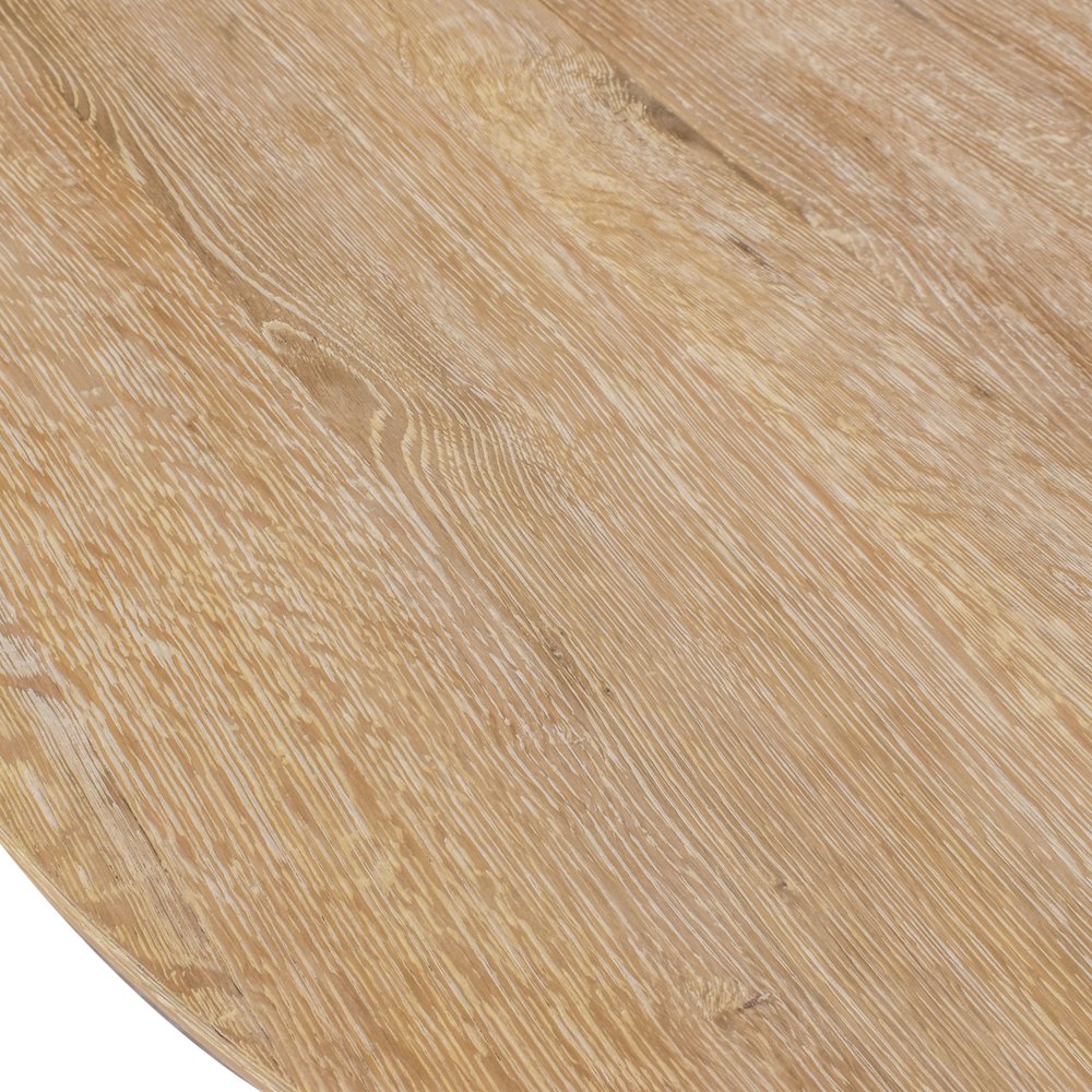 Linette White Oak Dining Table. Picture 6