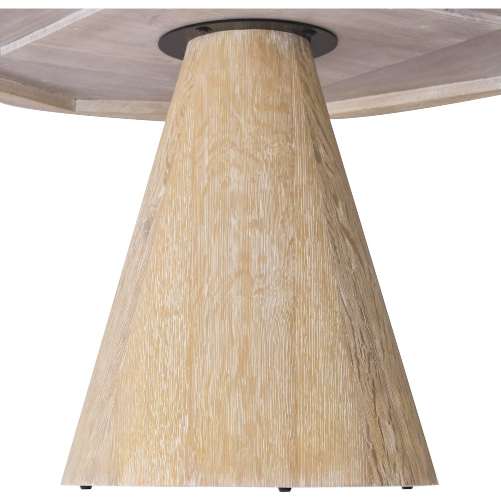 Linette White Oak Dining Table. Picture 7