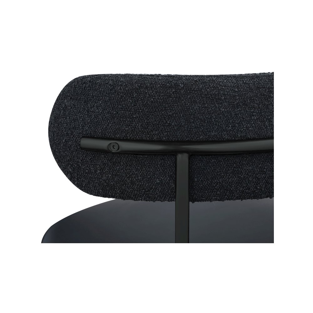 Beacon Black Vegan Leather Seat Stool, Set of 2. Picture 6