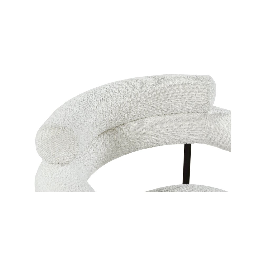 Blake Cream Boucle Fabric Dining Chair, Set of 2. Picture 5