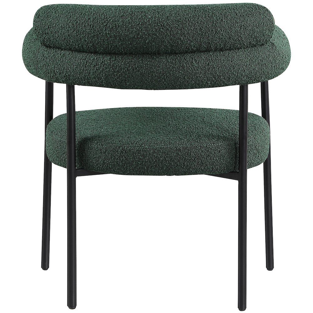 Blake Green Boucle Fabric Dining Chair, Set of 2. Picture 2