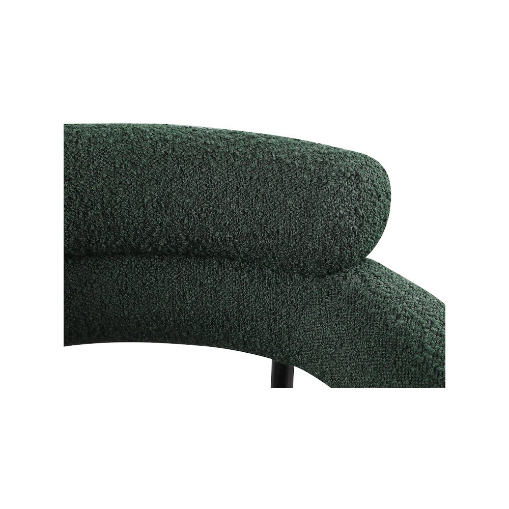 Blake Green Boucle Fabric Dining Chair, Set of 2. Picture 5