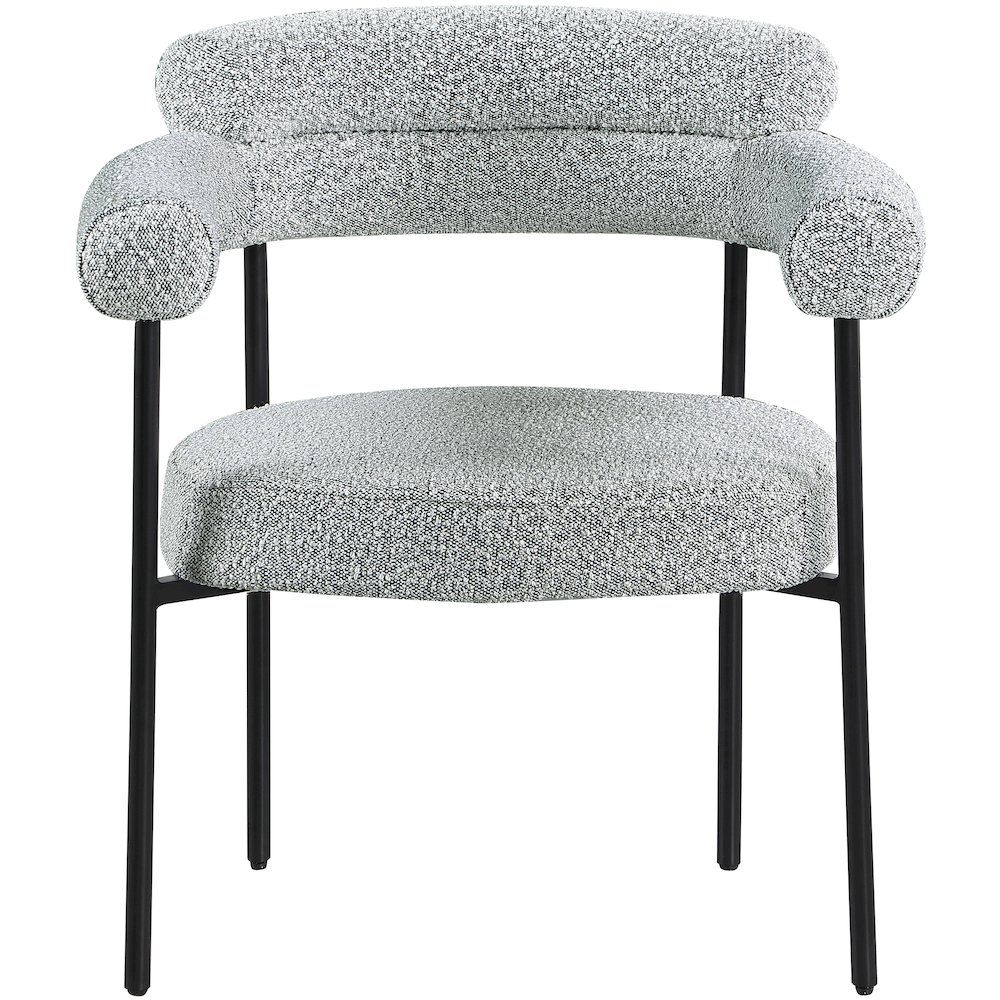 Blake Grey Boucle Fabric Dining Chair, Set of 2. Picture 3