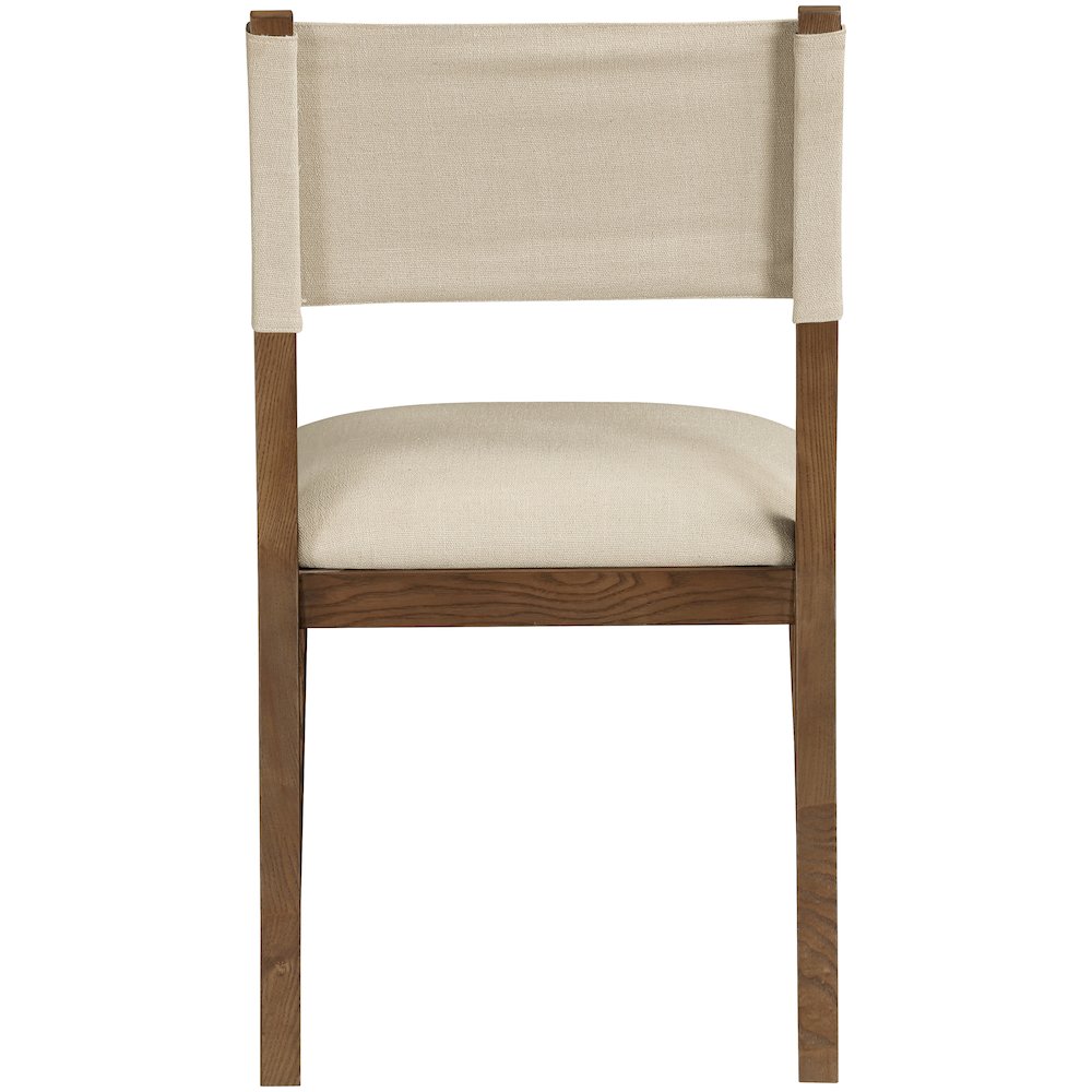 Avon Beige Linen Textured Fabric Dining Side Chair, Set of 2. Picture 5