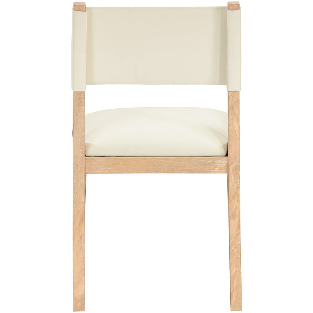 Avon Cream Vegan Leather Dining Side Chair, Set of 2. Picture 5