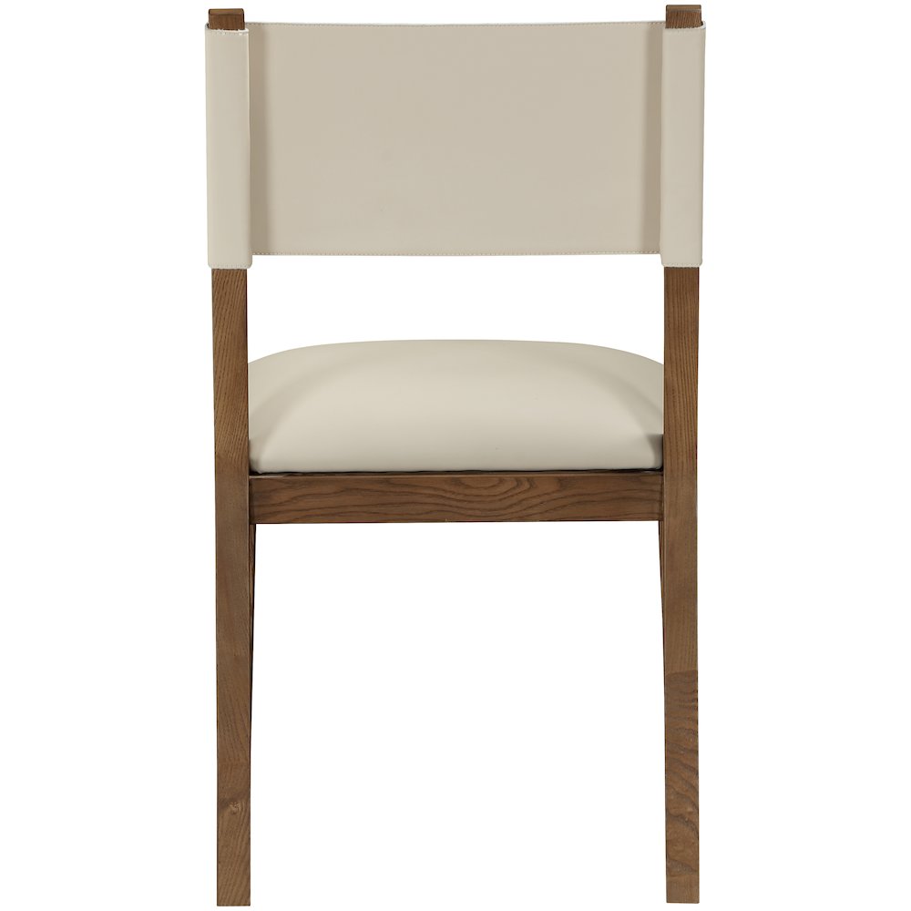 Avon Beige Vegan Leather Dining Side Chair, Set of 2. Picture 5