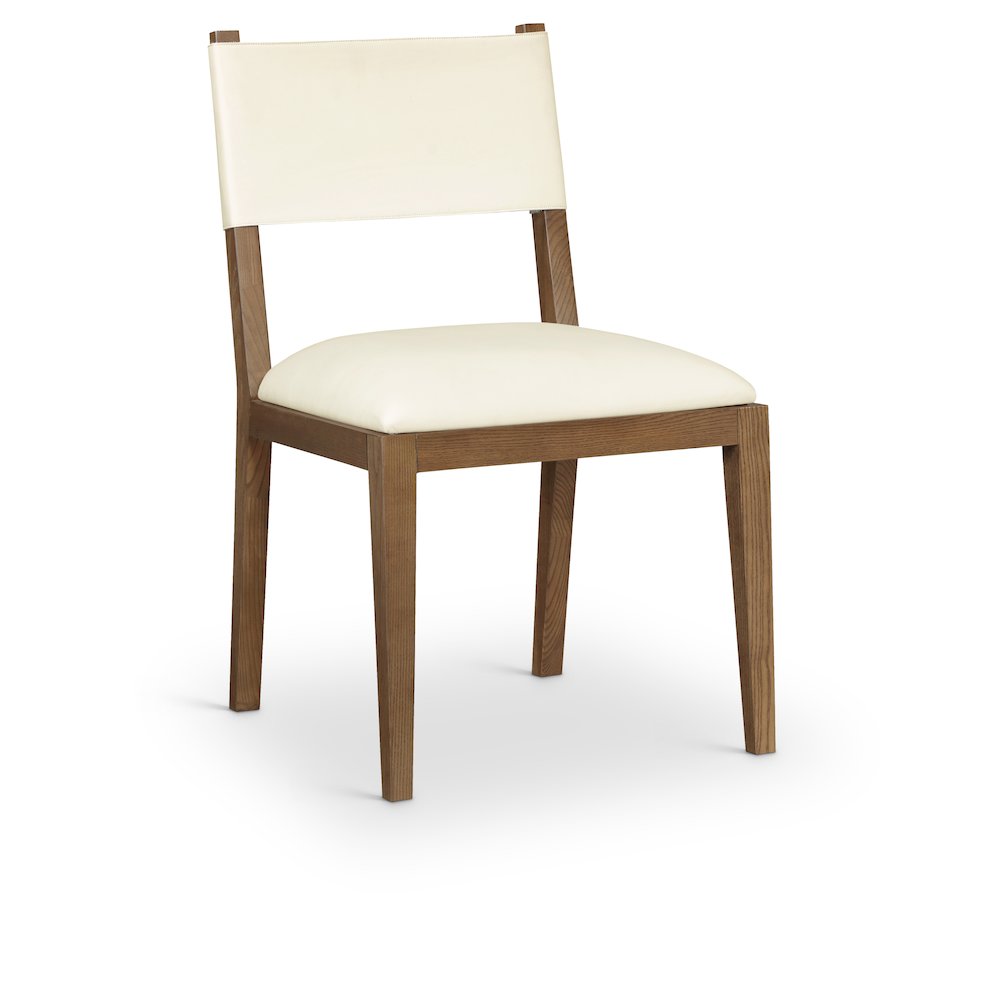Avon Cream Vegan Leather Dining Side Chair, Set of 2. Picture 2