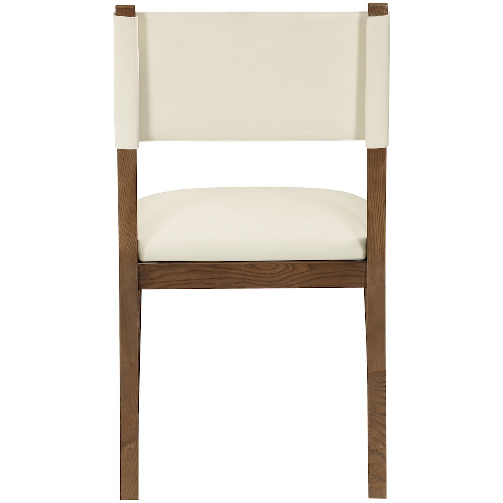 Avon Cream Vegan Leather Dining Side Chair, Set of 2. Picture 5