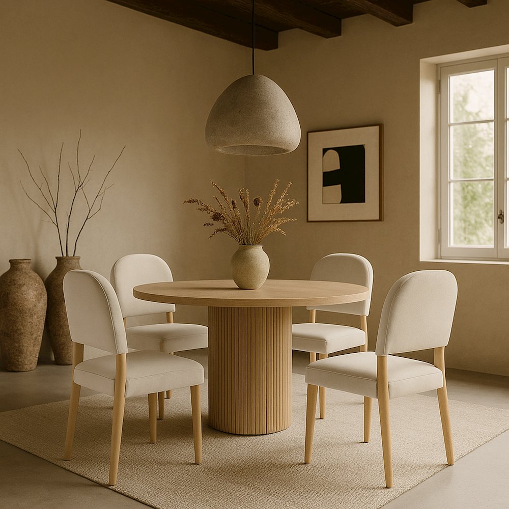 Varinelle Cream Velvet Upholstered Dining Chair, Set of 2. Picture 7