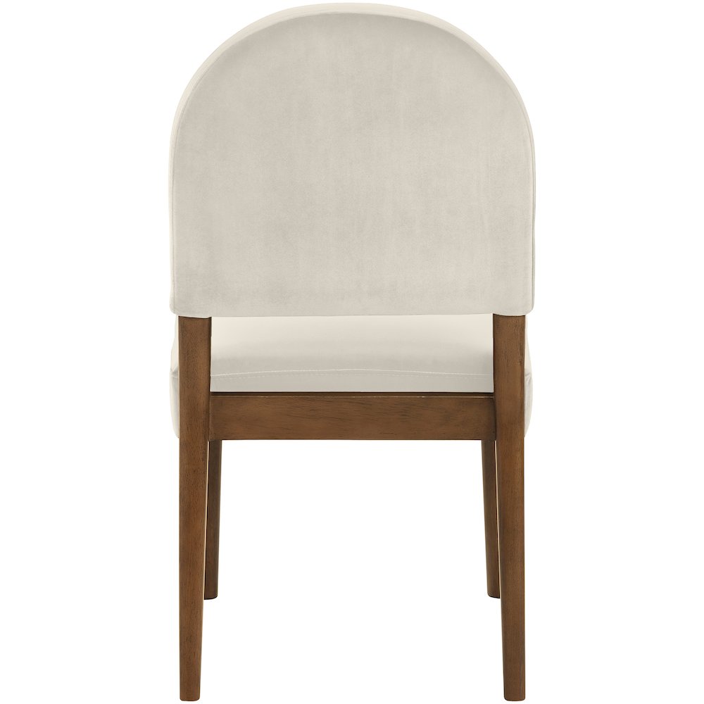 Varinelle Cream Velvet Upholstered Dining Chair, Set of 2. Picture 5