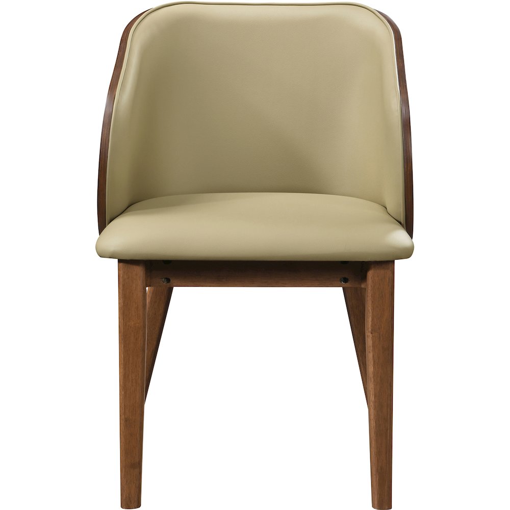 Glenwood Khaki Vegan Leather Upholstered Dining Chair, Set of 2. Picture 5