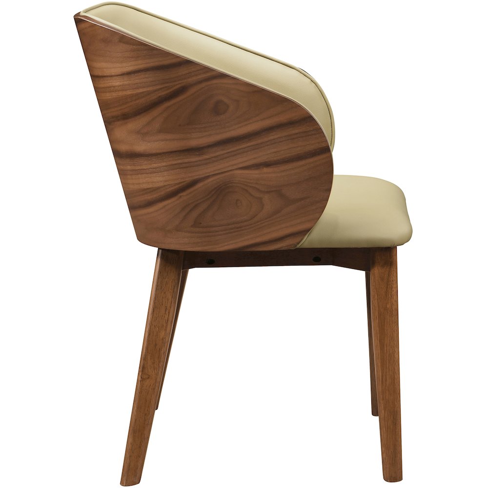 Glenwood Khaki Vegan Leather Upholstered Dining Chair, Set of 2. Picture 6