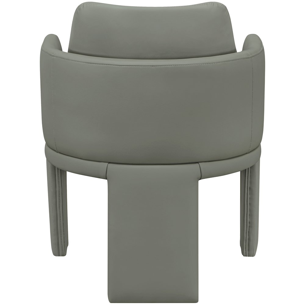 Vanda Olive Vegan Leather Upholstered Dining Chair. Picture 3