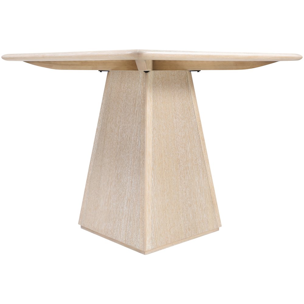Atrium 36" Natural Glass And Cane Top With Solid Wood Base Dining / Game Table. Picture 8