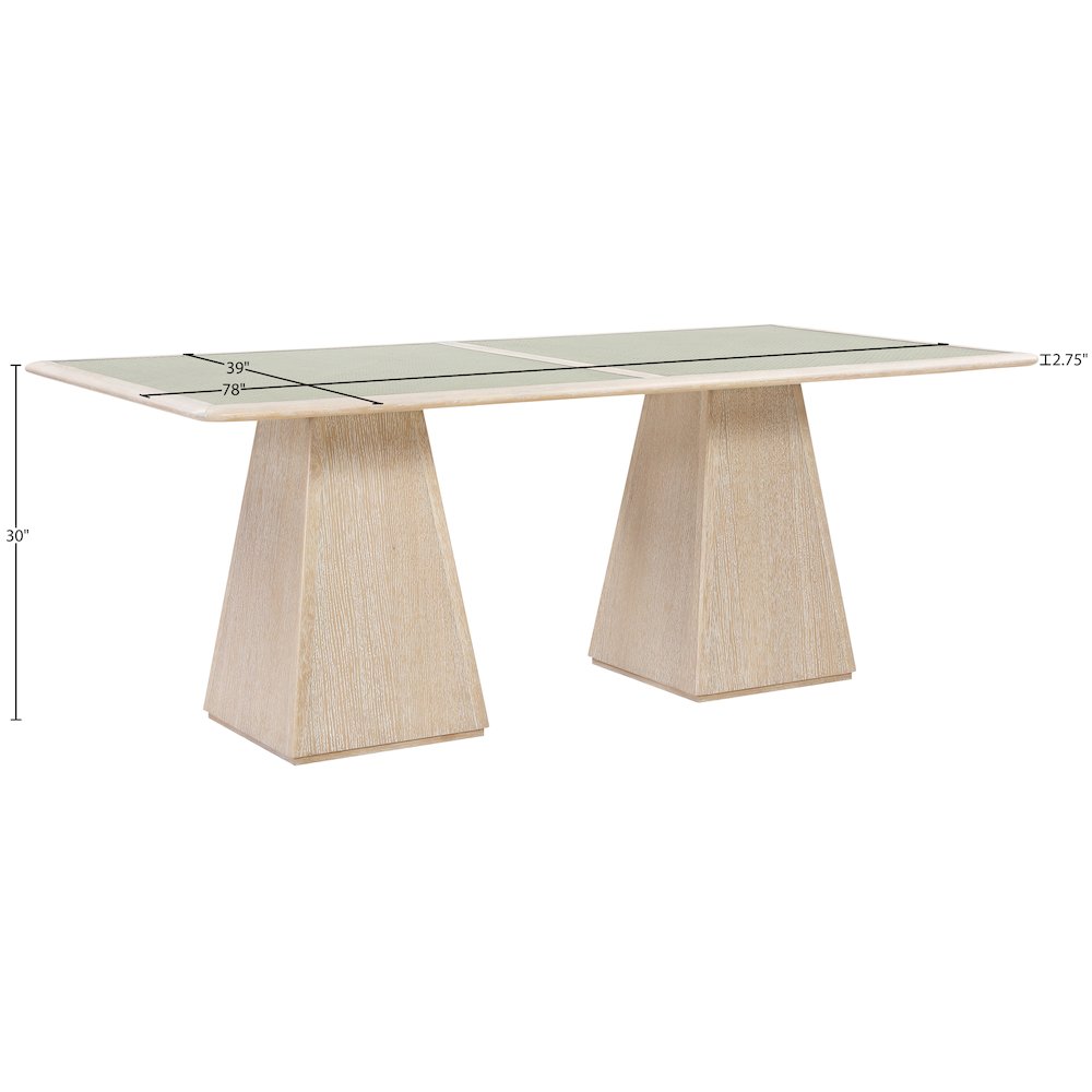 Atrium 78" Natural Wood Dining Table. Picture 9