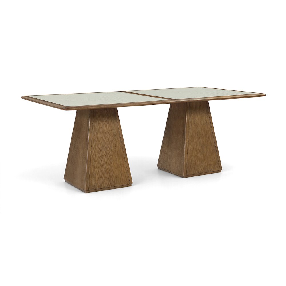 Atrium 78" Brown Wood Dining Table. Picture 1