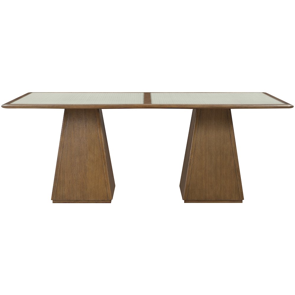 Atrium 78" Brown Wood Dining Table. Picture 7