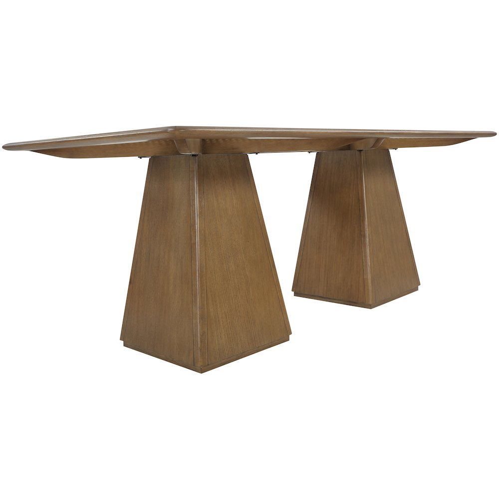 Atrium 78" Brown Wood Dining Table. Picture 3