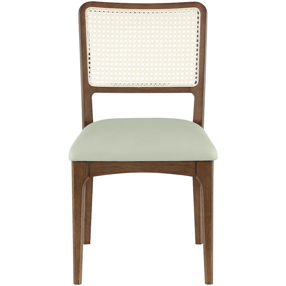 Atrium Mint Vegan Leather Upholstered Dining Chair, Set of 2. Picture 5