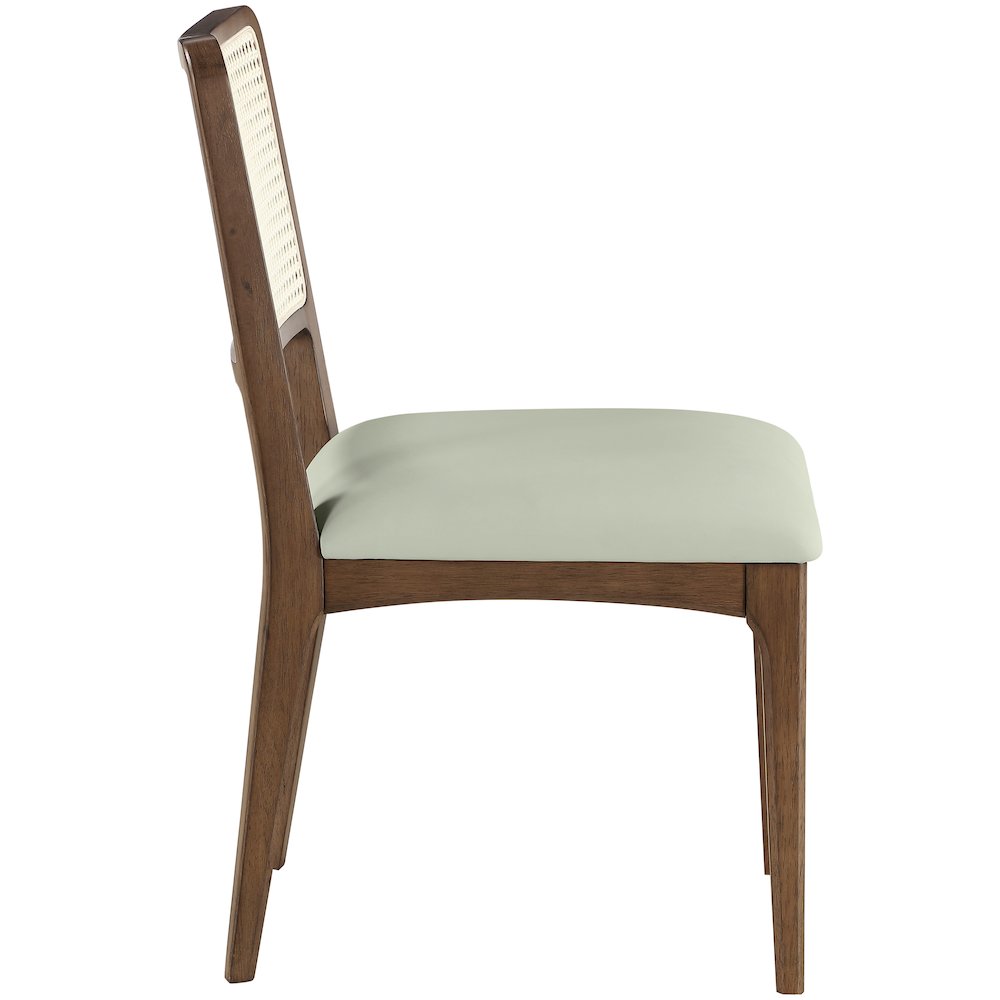 Atrium Mint Vegan Leather Upholstered Dining Chair, Set of 2. Picture 6