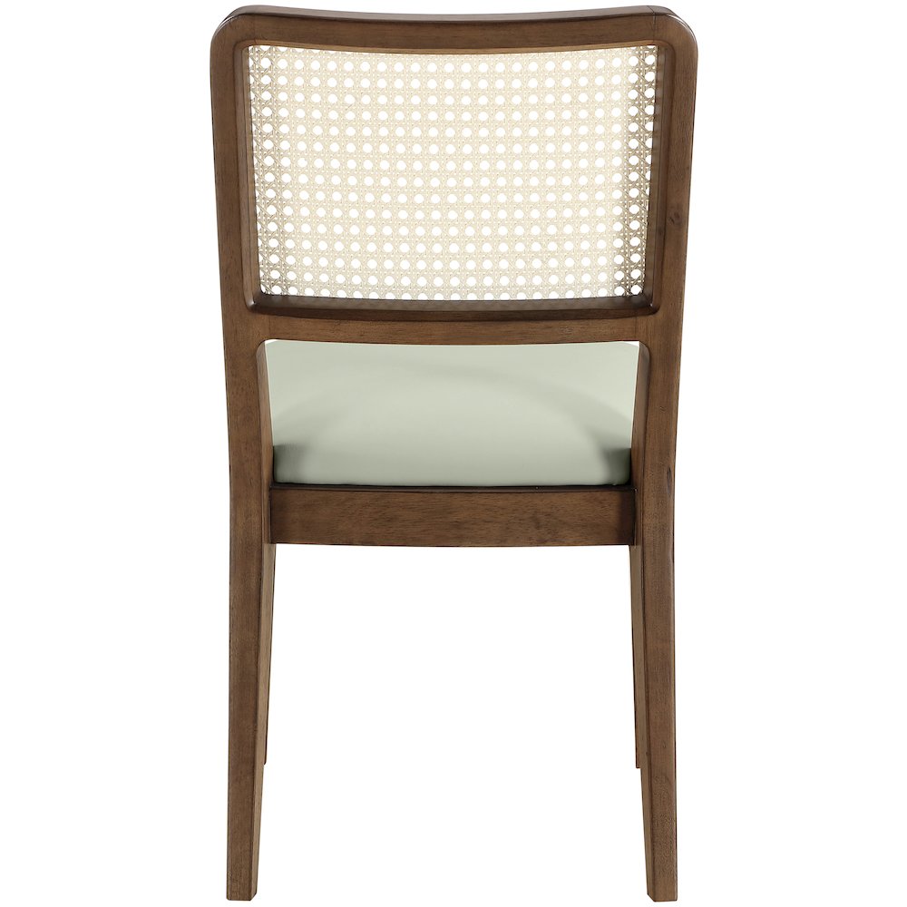 Atrium Mint Vegan Leather Upholstered Dining Chair, Set of 2. Picture 7