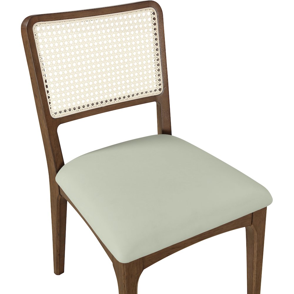 Atrium Mint Vegan Leather Upholstered Dining Chair, Set of 2. Picture 8