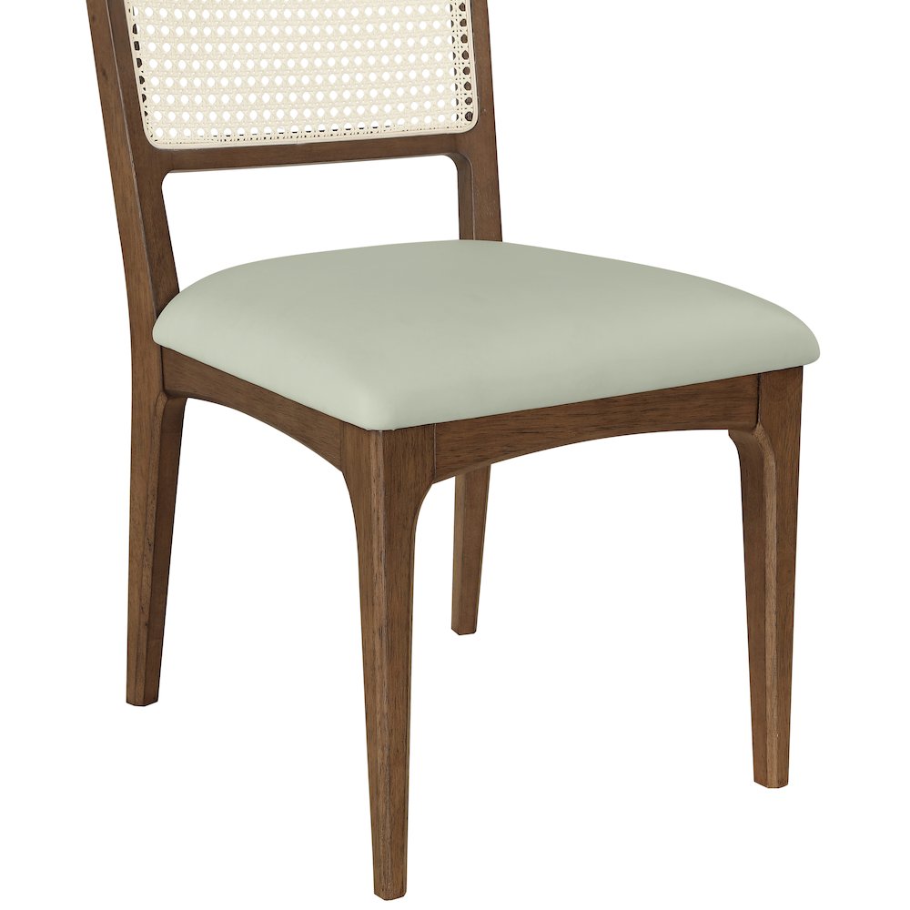 Atrium Mint Vegan Leather Upholstered Dining Chair, Set of 2. Picture 9
